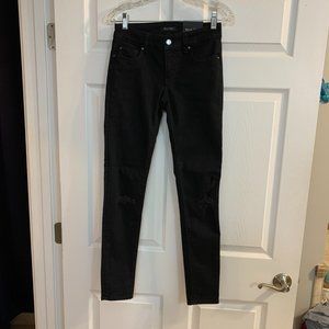 BNWT White House Black Market Black Skinny Jeans Sz 00R